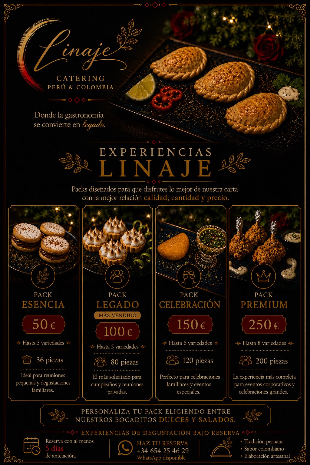 Packs Experiencias Linaje